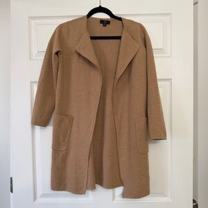 J CREW Juliette collarless sweater-blazer merino wool blend | Size XXS